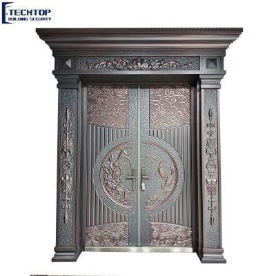 China TECHTOP Exterior Door Modern Design Main Door Non-Standard Nigeria Steel Door for sale