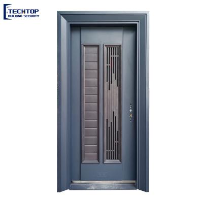 China TECHTOP china steel door latest design door waterproof external steel anti-thief security door home for sale