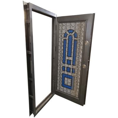 China Modern Competitive Steel Armored Door from Front Security Hinges Wooden Turkey for sale