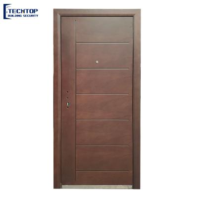 China China Supplier Latest Design TECHTOP Steel Door Entry Security Iron Modern Luxury Exterior Door Security for sale