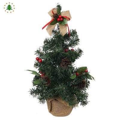 China Small Ornament Plastic Christmas Tree 45cm for sale