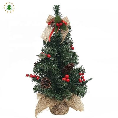 China Plastic Christmas Tree Christmas Ornaments On Table 45cm for sale