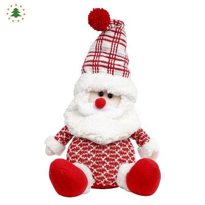 China High Quality Wholesale White Fabric Santa Claus USA USA Christmas Decorations for sale