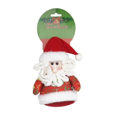 China Fabric Little Santa Claus Doll Christmas Tree Ornament for sale