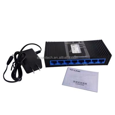 China Unmanaged TP-LINK TL-SF1008+ 100Mbps Adaptive Switch 8 Ports Easy Installation Work on Router ONU Computer Network Monitoring TL-SF1008+ for sale