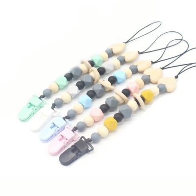 China Toy Wholesale DIY Soft Safety Custom Silicon Beads Baby Teether for sale