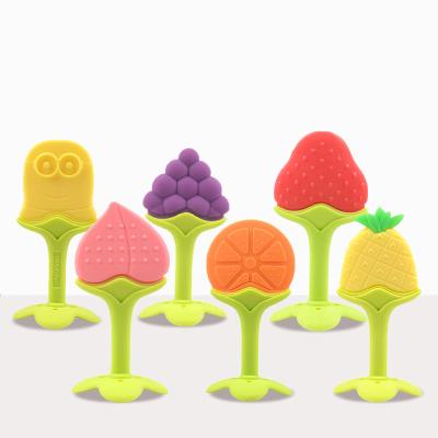 China Toy New Wholesale BPA Free Soft Food Grade Silicone Baby Teether Toy for sale