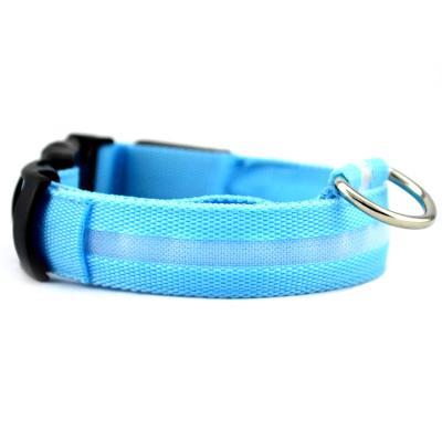 China Mesh Design Pet Dog Collar Viable Light Led Collar USB Rechargeable for sale