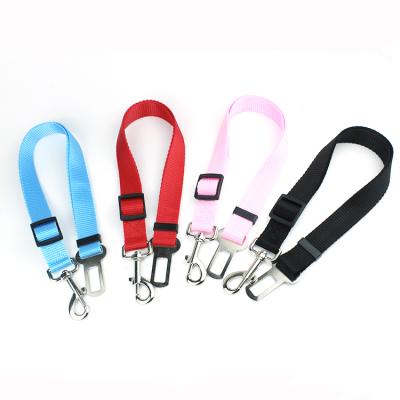 China Viable Adjustable Nylon Car Seat Belt Dog Leash for sale