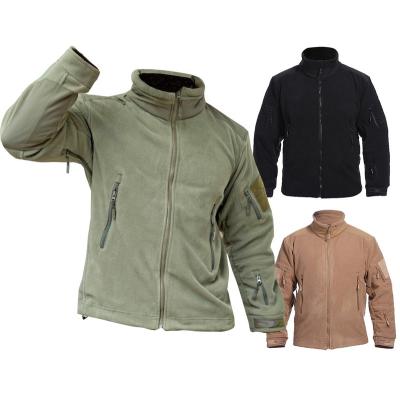 China OEM Viable Current Mens Fleece Jacket Military Tactical Coat Winter Jacket Coat To Increase Embroidery Displacement Hunting Custom Logo for sale