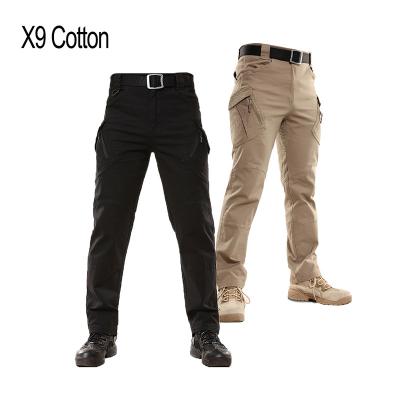 China Cotton Tactical Canvas Anti-Static Men's Pants Elastic Military Army Fans Combat Breeches Increasing Hunting Worker Cargo Breeches for sale