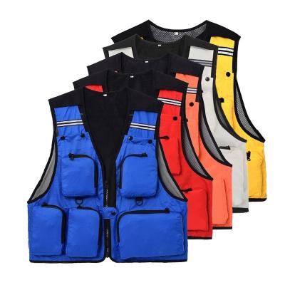 China Anti-pilling Mens Multi Pockets Cargo Vest Vest For Climbing Fishing Shooting Hiking Journalist Photography Vest Waistcoat for sale