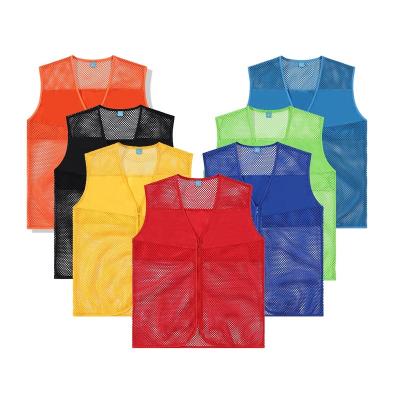 China Traveling Tourist Team Workers Vest Bibs Voluntary Net Cloth Vest Anti-pilling Vest Unisex Outdoor Advertising Promotion for sale