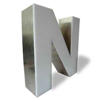 China New Buildings Design Logo Love Carving Stainless Steel Big Letter Metal Letters Rivets With Big Price for sale