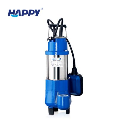 China Family Houses Happy Brand 220V Single Phase 0.5hp Electric Submersible Water Pump for sale