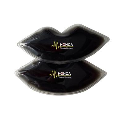 China Wholesale PVC EN-71 Customize Hot Cold Reusable Ice Pack Reusable Lip Gel Lip Gel Cooling Mask for sale