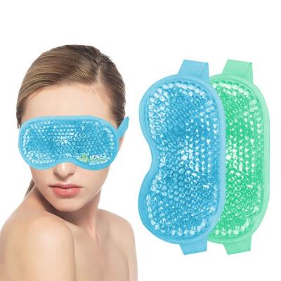 China Party Promotional Cute Custom Design Anti-Puffiness Gifts Lightweight Gel Beads Hot Or Cold Eye Mask for sale