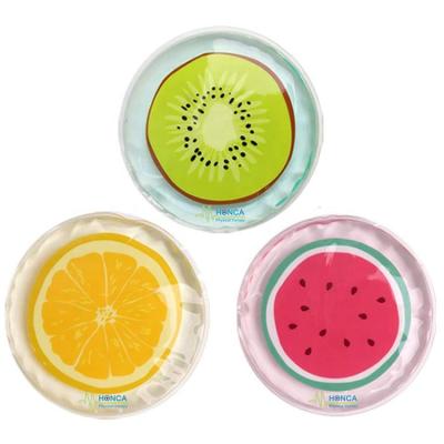 China Anti-Puffiness Plant Grape Fruit Printing Customize Eye Gel Pads Cooling Hot Cold Eye Pad for sale