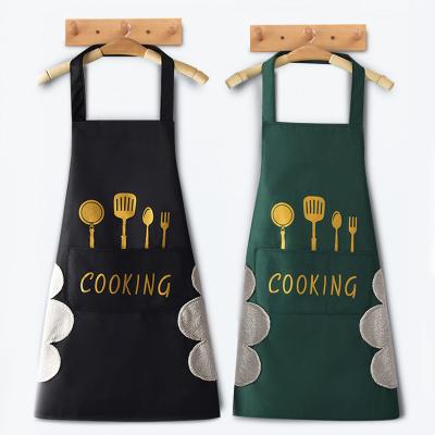 China Coffee Maker Restaurant Washable Waiter Chef Aprons Cleaning Clothes Polyester Oil-proof Kitchen Waterproof for sale