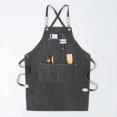 China Wholesale CUSTOM LOGO Factory customization high quality canvas cooking denim kitchen apron factory work clothes for sale