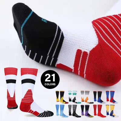 China Regular Mid-tube Men's Elite Anti-Smell Absorbent Sweat Football Sports Sports Socks Adult for sale