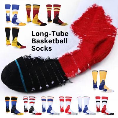 China Regular Border Non-Slip Football Socks Sweat-absorbing Stain Breathable Sports Socks Men for sale