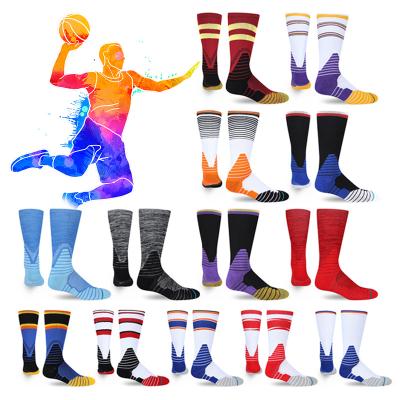 China Regular manufacturers export thickened towel basing breathable mid-tube basketball socks sports socks men for sale