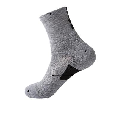 China Regular Towel Sports Thickened Unique Anti-Wear Socks Mens Breathable Mid-Tube Socks for sale