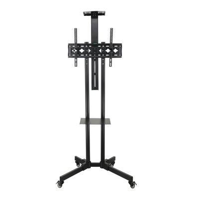 China Led LCD Plasma TV Mount Desktop Meeting Classroom Use 360 ​​Rotation Adjustable Height Mobile TV Stand Mount Durable With Rover Mount for sale