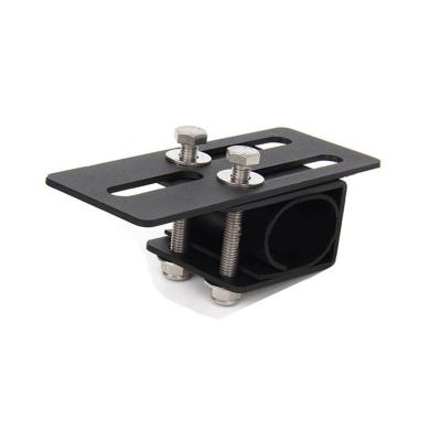 China OEM Metal Self-propelled Touring SUV Strip Lamp Holder Cross Bar Accessories Car Roof Rack Bracket Bracket for sale