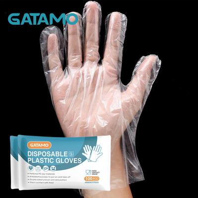 China High Quality Cheap Oil Proof Daily Consumer Use Food Grade Eco-friendly Household Plastic PE Thicken Disposable PE Gloves for sale