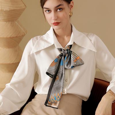 China GLS038 Soft Smooth Feeling Designer Silk Scarves Digital Printed Printing Women Twill Silk Scarf for sale