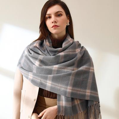 China GLS033 Women's Winter Cotton Scarf Women's Cashmere Ladies Soft Wool Scarves Custom Made Comfortable Smooth Soft for sale