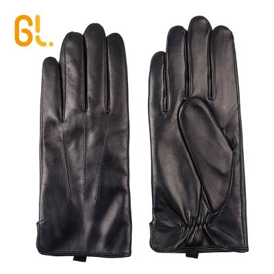 China GL37 Genueine Classic Goatskin Sheepskin Leather Bike Driving Gloves For Men for sale