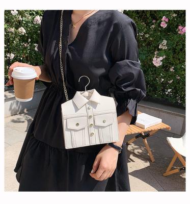 China New Fashion Style Messenger Shirt Ladies Simple Fashion Hanger PU Chain Bags Bag Handbag For Women for sale