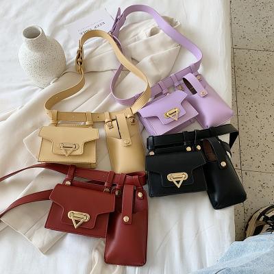 China New Fashion Summer Two Bag Combination Waist Bag Crosbody Bag for sale