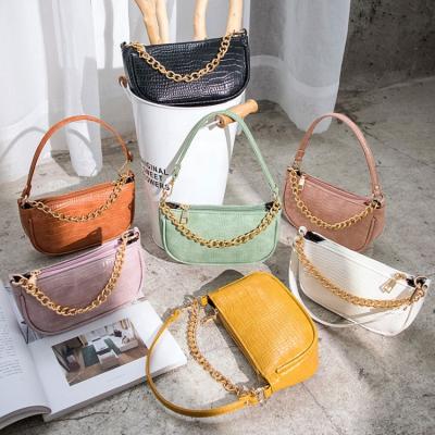 China 2020 Fashion Women Crocodile Pattern Fashionable Small Cross Under Shoulder - Body Bags Handbags Lady for sale