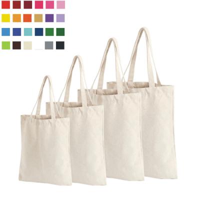 China Customized Handled LOGO Handheld Canvas Bag Zipper Cotton Shopping Canvas Bag for sale