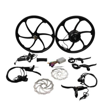 China Two Series Hot Sale 20inch 36v48v 350w Rear Hub Motor Brushless Geared Electric Bicycle Conversion Kit for sale