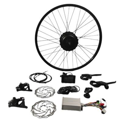 China Wholesale DGWZ 26inch 36v48v 500w750w Brushless Hub Motor Single Tire Electric Bicycle Conversion Kit for sale