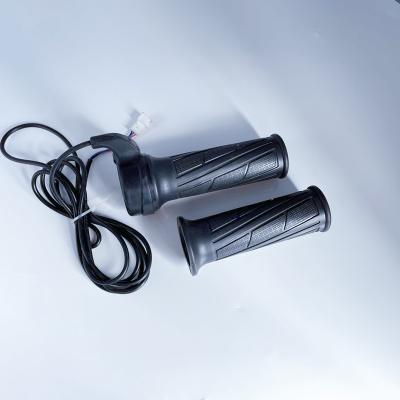 China PC/ABS electric bicycle twist throttle with display and power lock for electric scooter bike bicycle kit for sale