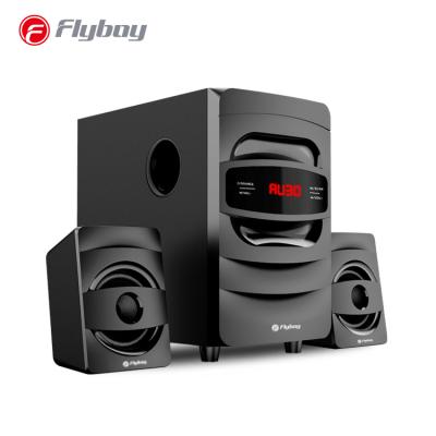 China High quality 30w 2.1speakers wireless system with AUX/USB/FM/RC for home theater 2.1speaker system for sale