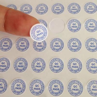 China Eco-friendly Material Adhesive Custom Paper QC Passed Sticker Label for sale