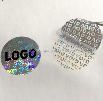 China Security Seal Sticker Anti-Tamper Custom Printed Anti-Counterfeit Holographic Labels for sale