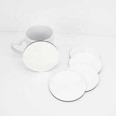 China Viable Blank Heat Transfer MDF Sublimation Coasters Wholesale Custom Design Home Decoration Table Place Mats And Pads Custom Size 95mm for sale