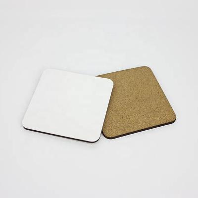 China Sublimation Promotion Sustainable Custom Houseware Supplies Shiny Square Empty Coaster for sale