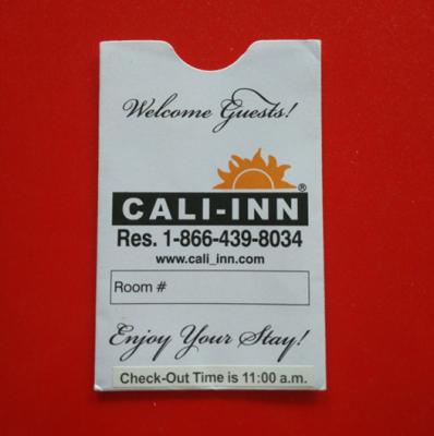 China Custom Cheap Business Envelope Hotel Key Card Holder Envelopes With Custom Logo Printing for sale