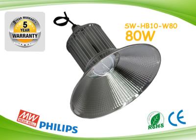 China Silver Aluminum Energy Efficient High Bay Lighting High Lumen 80w for sale