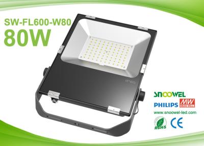 China 80w Outdoor Led FloodLight Fixtures  3030 SMD Meanwell Driver for sale