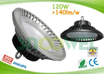 China 145lm / w UFO led industrial lamp 120w,  3030 SMD with 90 degree PC lens for sale